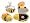 Bumble Bee Crystal Pendant Necklace W/ Velour Gift Box