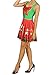Pink Queen Women's Christmas Dress Printed Mini Skater Flared Dresses