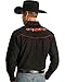 Ely Cattleman Men's Embroidered Rose Design Western Shirt - 15203901-88Blk
