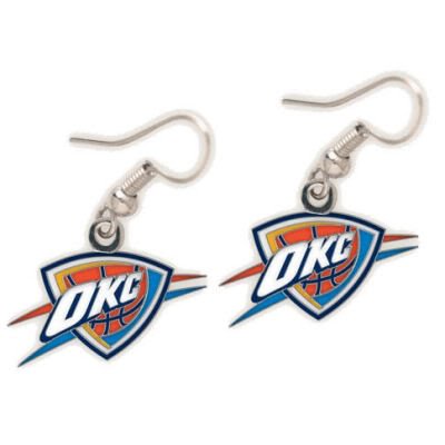 OKLAHOMA CITY THUNDER OFFICIAL LOGO EARRINGS