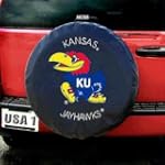 Kansas Jayhawks NCAA Spare Tire Cover (Black)