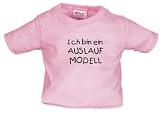 Kinder T-Shirt ICH BIN EIN AUSLAUFMODELL (Farbe hellblau) (Groesse 60/66)
