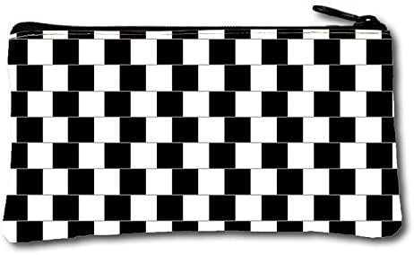 line black white motion optical illusion Pencil Case School Pencil Case Great Workmanship (Two Sides)