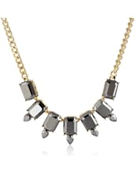 Jessica Simpson Pop Rocks Hematite Necklace, 16"