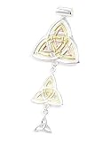 Sterling Silver Three Celtic Trinity Knot Dangle Pendant
