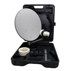 Camping Balkon Koffer Sat-Anlage digital im praktischen Hartschalenkoffer inkl. Saugfu� + HD-Profi Universal Single LNB 0.1dB + Anschluss SET mit Wetterschutz