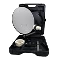 Camping Balkon Koffer Sat-Anlage digital im praktischen Hartschalenkoffer inkl. Saugfu� + HD-Profi Universal Single LNB 0.1dB + Anschluss SET mit Wetterschutz