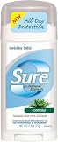 Sure with Natural Aloe Vera Extracts  Invisible Sold Anti-Perspirant and Deodorant, Soothing, 2.6-Ounces (Pack of 6)