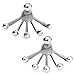 JewelrieShop 2pcs Stainless Steel Bundle Cuffs Spike Round Ball Peek-a-Boo Earring Jackets, Screw Back, 18 Gauge (01. Spike Round Ball: Steel)