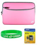 Acer Aspire One AOD150 10.1-Inch Netbook Compatible Neorpene Sleeve Case and 4 GB Micro SDHC Memord Card