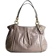 Authentic Coach Embossed Pearl Grey Python Leather Alexandra Tote Bag 16834