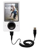  : Coiled Power Hot Sync and Charge USB Data Cable w/ Tip Exchange for the Microsoft Zune - Gomadic Brand