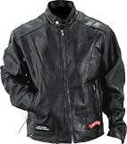 Diamond PlateTM Rock Design Buffalo Leather Motorcycle Jacket