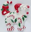 Whimsiclay Peppermint Cat Magnet