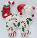 Whimsiclay Peppermint Cat Magnet