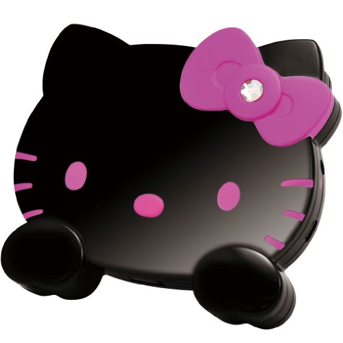 HELLO KITTY フェイス型ワンセグテレビ TV-BP ブラック・ピンク 34638