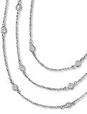 Triple strand CZ by the Yard Necklace w/Extender