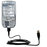 Classic Straight USB Cable for the PalmOne Treo 680 with Power Hot Sync and Charge capabilities - Gomadic Brand w/ TipExchange Technology