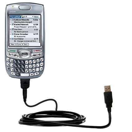 Classic Straight USB Cable for the Palm Treo 680 with Power Hot Sync and Charge capabilities - uses Gomadic TipExchange Technology