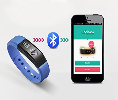 Aokland I5 Stylish Bluetooth Smart Wrist Watch Bracelet For IOS Apple iPhone and Samsung HTC Other Android Smart Phones (Blue)