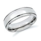 Mens and Womens Titanium Wedding Band Rings