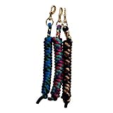 Poly Lead Rope Navy/Tan/Burgundy