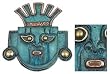 Copper mask, 'Sun Ritual' Copper mask, 'Sun Ritual'