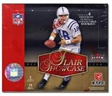 2006 Flair Showcase Football Cards Unopened Hobby Box (18 packs per box, 5 cards per pack)- 4 Different Levels of Rookie Cards - Look for Reggie Bush, Matt Leinart, Vince Young, Laurence Maroney & other top rookie stars randomly inserted plus Autograph &