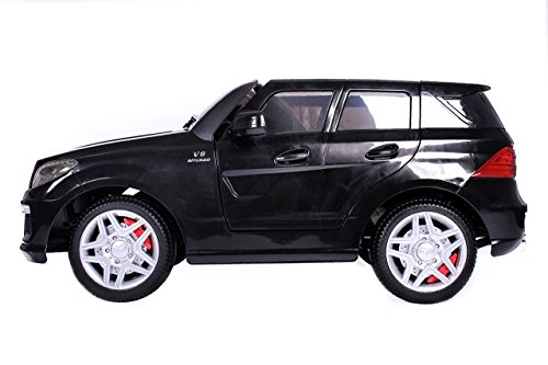 moleo M00002864 - Mercedes ML 63 AMG Kinder Auto mit 2 Motoren MP3 Fernbedienung, schwarz - 3