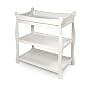 Badger Basket White Sleigh Style Baby Changing Table