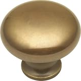 Knob - Antique Brass Mushroom Knob