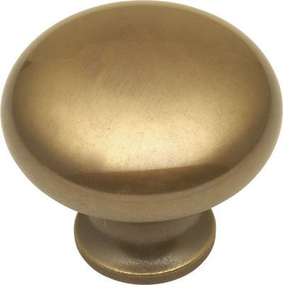 Knob - Antique Brass Mushroom Knob
