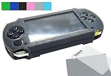 Silicon Skin Protective Cover for Sony PSP Console Playstation + Clear Screen Protector + Cloth to clean your PSP