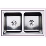 Blanco 501-117-A Kitchen Sink Equal Double Bowl w/ Apron Under Mount Stainless Steel