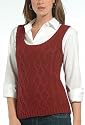 Cable sweater vest