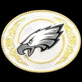 Philadelphia Eagles - Gold and Silver Toned NFL Logo Buckle