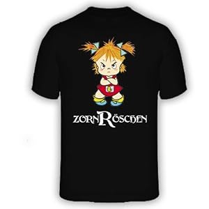 T-Shirt Zornröschen,schwarz,M