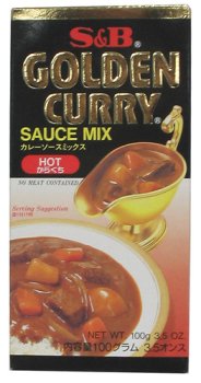 S&B - Golden Curry Sauce Mix - Hot 3.5 Oz. by S&B