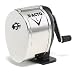 X-Acto 1041 Model l table- or wall-mount pencil sharpener, chrome receptacle, black base, 1 Unit
