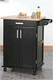 Madden Wood Cart Natural Black