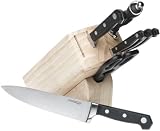 Farberware Pro Forged 8-Piece Knife Block Set, Pine