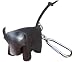 Casual Barn Hand-Made Premium Leather Keychain, Olive Cow