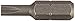 Vermont American 15342 Type Clutch Size 5/32-Inch with 1-Inch Length Extra Hard Screwdriver Bit, 2 Pieces Per Card