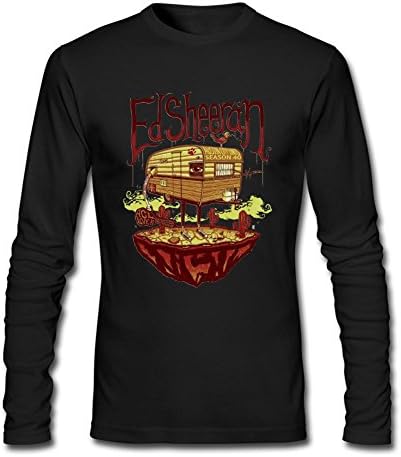 Chanyin Mens 100% Cotton Ed-Men's Loop Slim Fit long sleeve t-shirt
