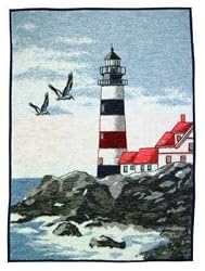 Lighthouse Cuddlewrap Plus - 60 inches by 80 inches - Wearable Throw Blanket