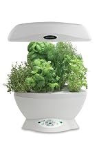 AeroGrow AeroGarden Space-Saver 6 with Gourmet Herb Seed Kit, White