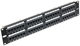 Belkin 48-Port 568A/568B Cat5 Patch Panel with Cable Rings