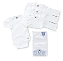 Gerber 4-Pack Long Sleeve Onesies Brand One Piece Underwear - White, 3-6 Months