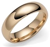 18k Yellow Gold 6mm Comfort Fit Plain Band