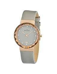 Skagen Klassik Three-Hand Leather Watch - Grey Skw2122